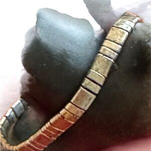 Express Burnished Silver Stretch bracelet